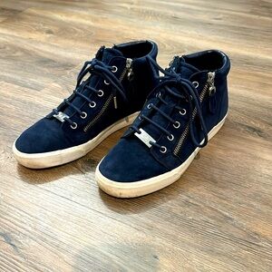 Blue suede Ralph Lauren shoes
